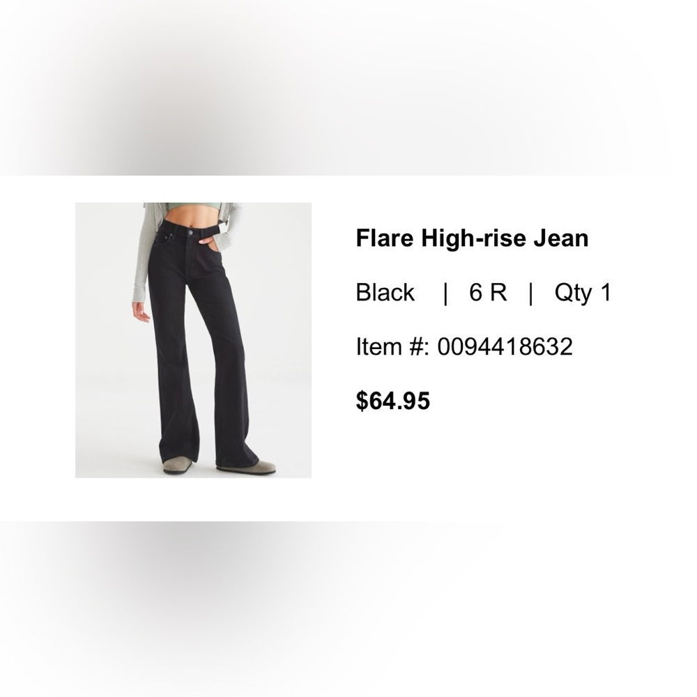 Black Flare Jeans